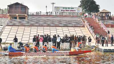 Heavy footfall on Day one as boat club opens in Kanpur