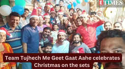 Team Tujhech Me Geet Gaat Aahe celebrates Christmas on the sets