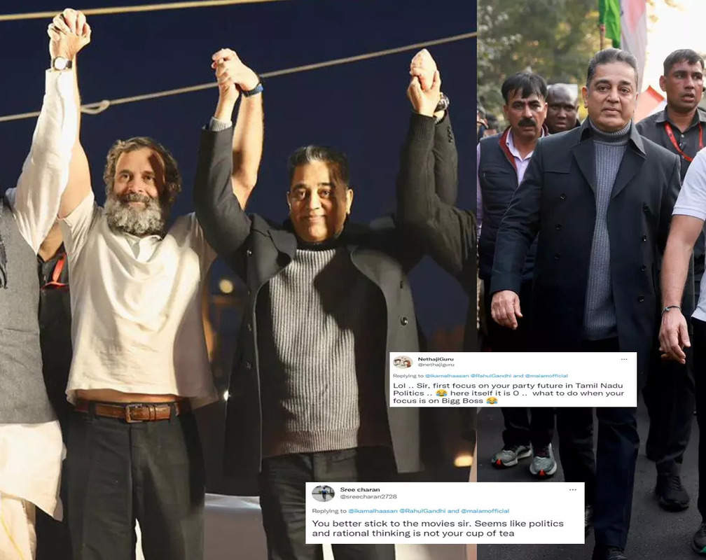 
Kamal Haasan brutally gets trolled for joining Rahul Gandhi's Bharat Jodo Yatra; netizens say 'You better stick to the movies'
