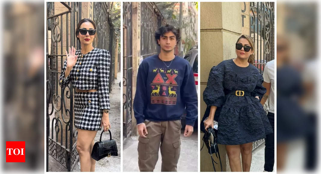 Malaika Arora and Amrita Arora get together with family at their parents’ house for Christmas – view pics – Times of India
