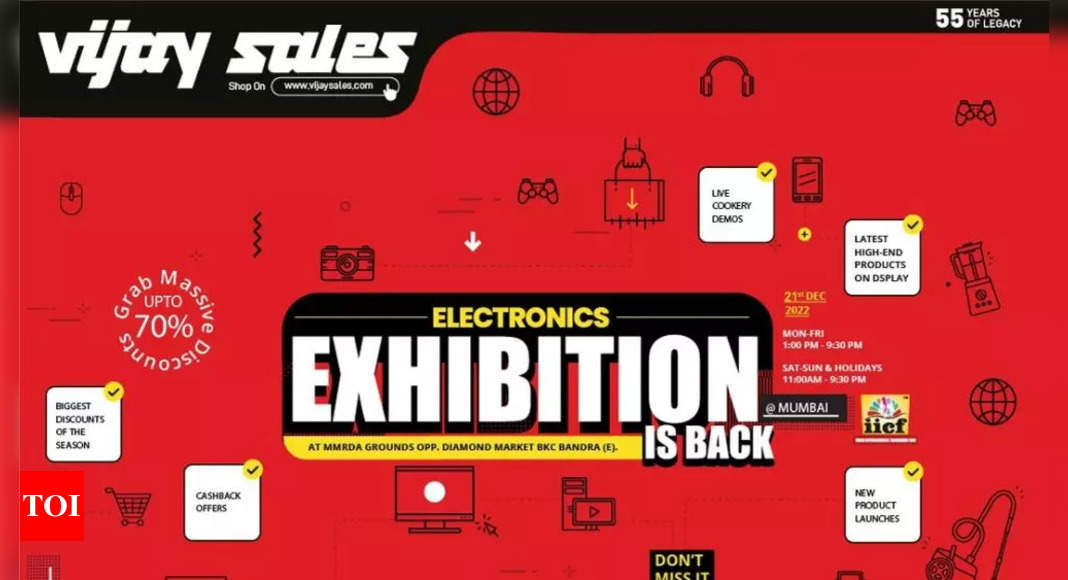 Vijay Sales announces Electronics Exhibition with discounts on products from over 65 brands – Times of India