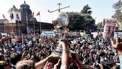 Bhubaneswar rejoices arrival of hockey World Cup trophy