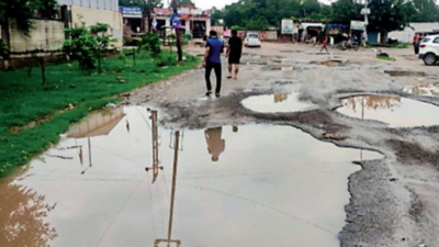 Cratered for a year, but Greater Noida Industrial Development Authority official says repair not before February