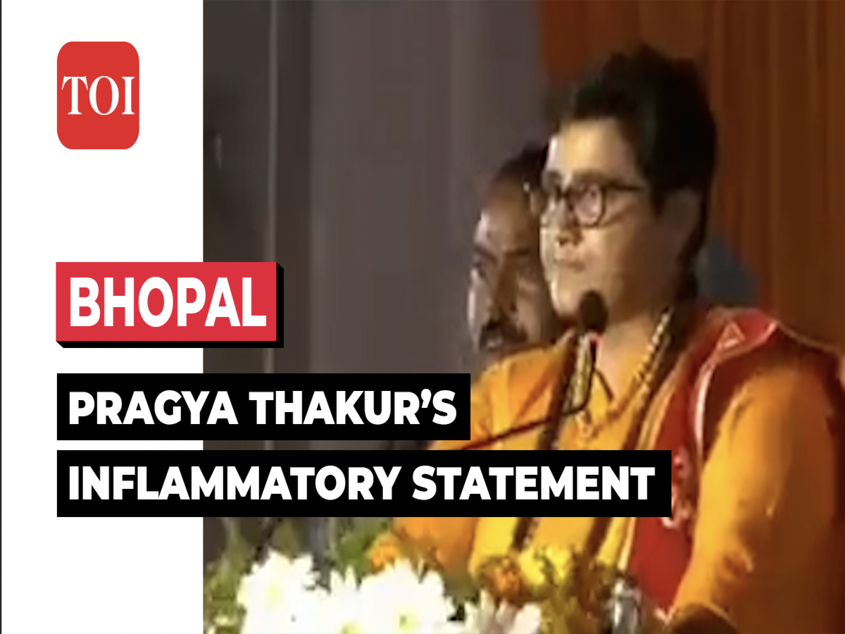 Keep sharp knives at home,' Pragya Thakur's inflammatory speech in ...