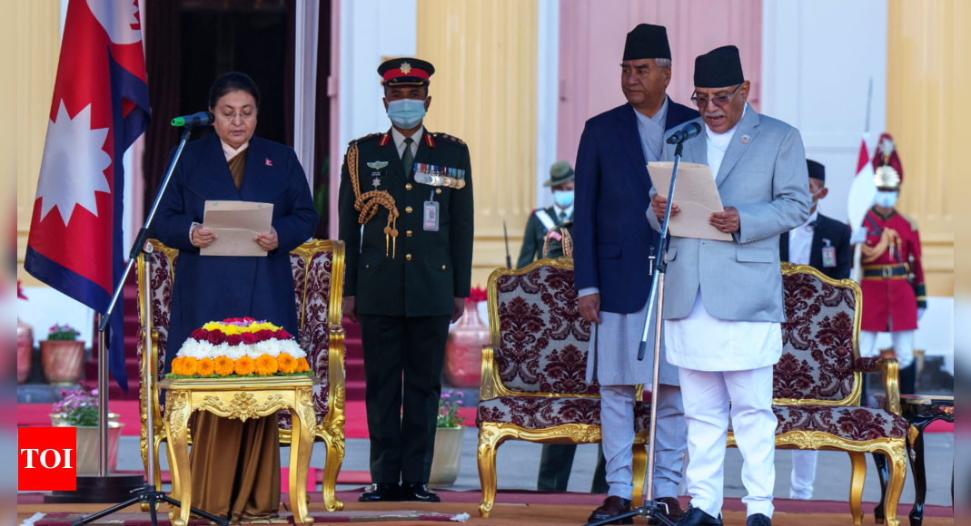 Nepal’s new PM Prachanda takes oath at the helm of fragile coalition – Times of India