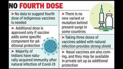No need for 4th dose, take 3rd and stay safe, say doctors