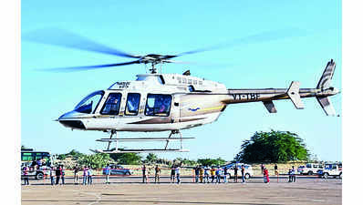 RTDC’s helicopter ride for tourists starts in Jaisalmer