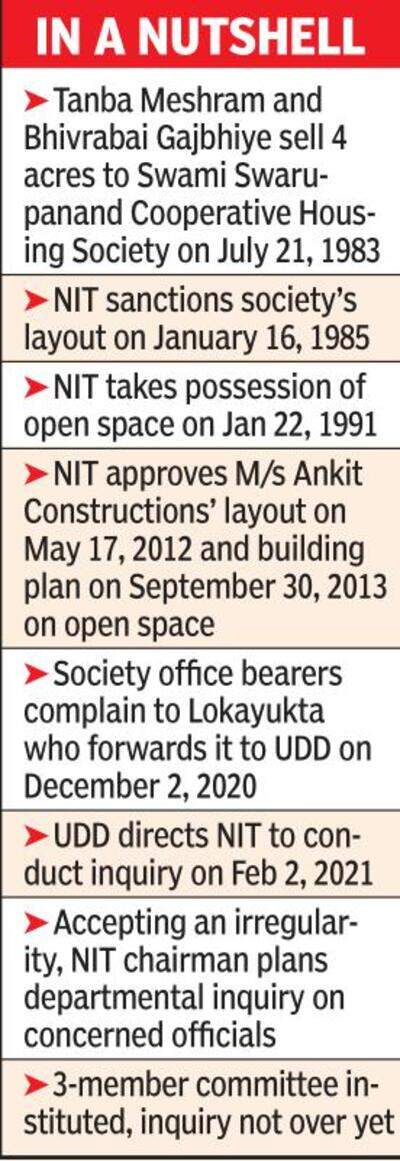 Flat scheme of former NIT trustee on open space: Society