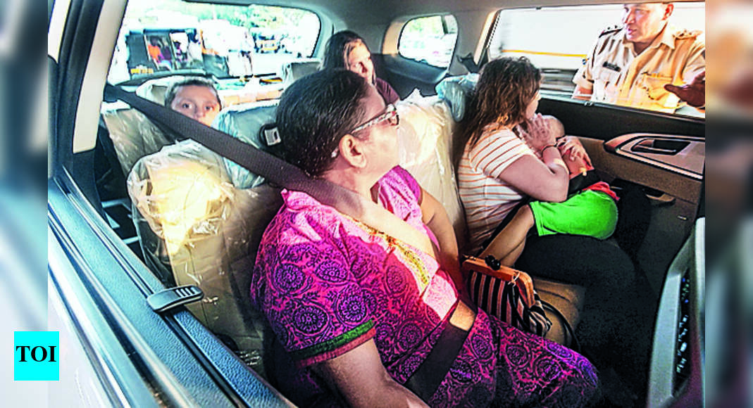 रियर सीट बेल्ट नहीं लगाने पर हर महीने 1,800 से ज्यादा चालान काटे जाते हैं |  जयपुर समाचार – टाइम्स ऑफ इंडिया