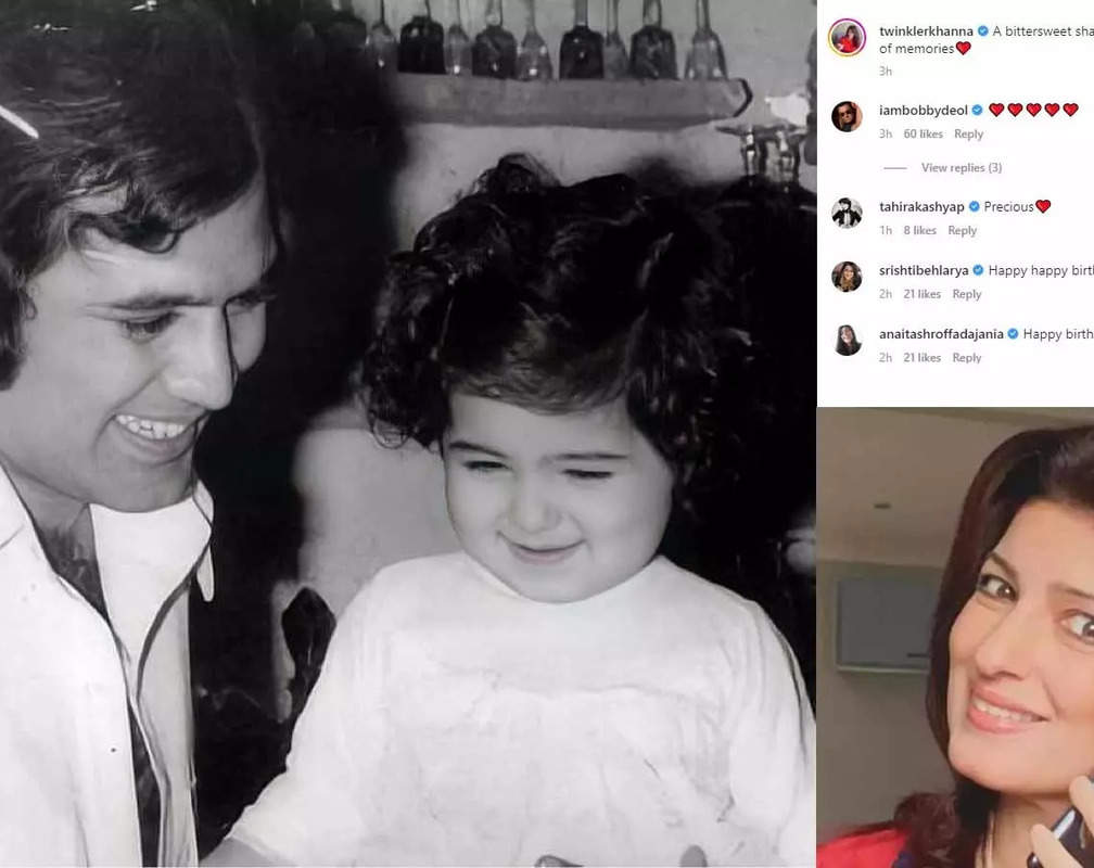 
Twinkle Khanna drops an adorable throwback picture with dad Rajesh Khanna on the occasion of their birthdays
