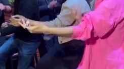 Prosenjit Chatterjee and Monami Ghosh shake a leg