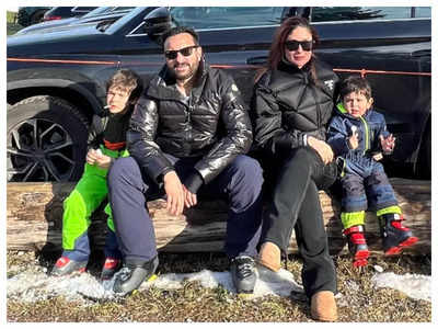 Kareena Kapoor Khan begins her New Year's count down with Saif Ali Khan and sons Taimur and Jeh - Pics Inside