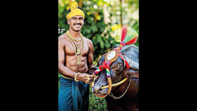 Kambala jockey Srinivas Gowda becomes model for jewellery brand
