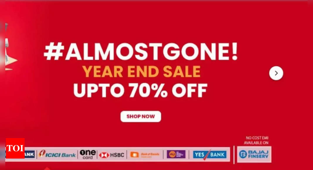 Vijay Sales announces #ALMOSTGONE year-end sale: Up to 70% discounts on smartphones, home appliances and others – Times of India