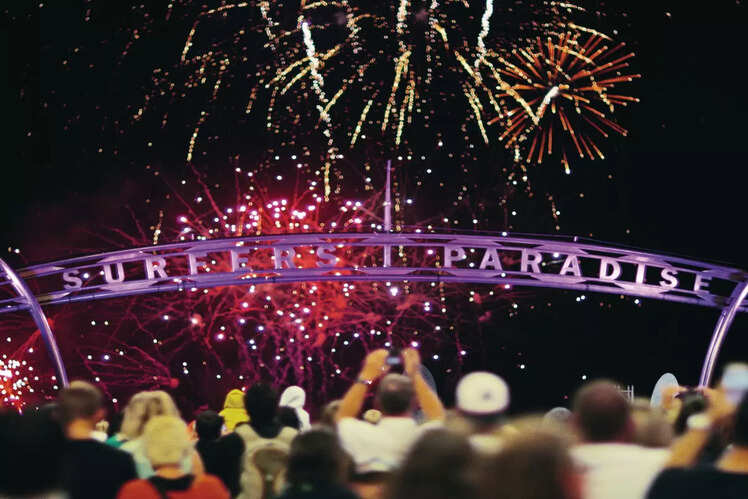 Watch Gold Coast light up at Surfers Paradise