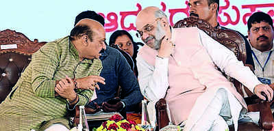 Amit Shah sounds the poll bugle in Vokkaliga heartland