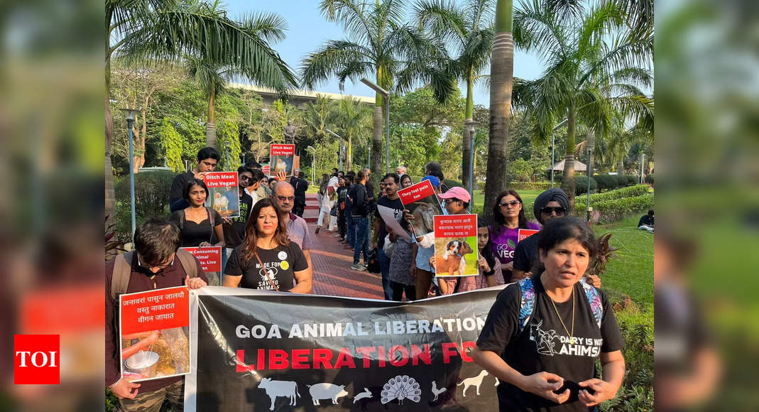गोवा पशु मुक्ति मार्च पणजी में आयोजित |  गोवा समाचार – टाइम्स ऑफ इंडिया