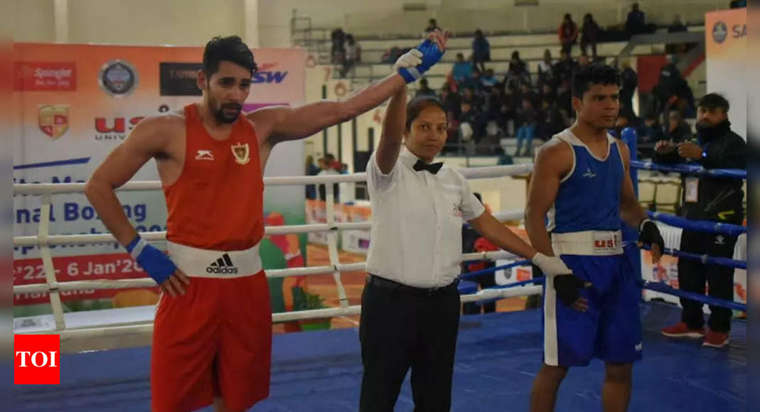 Kaushik, Tokas, Sachin off to fine start in men’s boxing nationals | Boxing News – Times of India