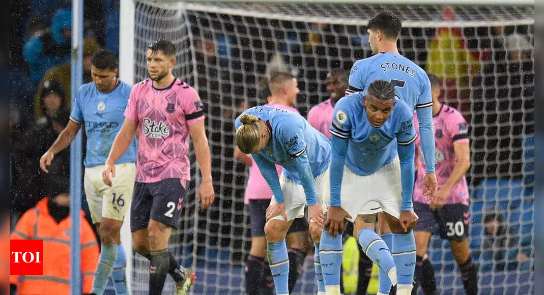 EPL: Man City fall behind in title race after Everton draw | Football News – Times of India