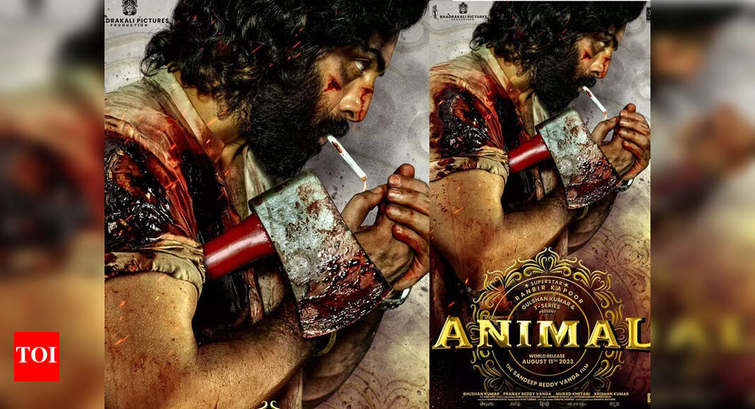 Animal first look Armed with an axe, Ranbir Kapoor looks deadly in