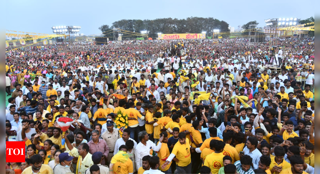 One killed, several injured in stampede at Chandrababu Naidu’s meeting in Andhra Pradesh’s Guntur | Vijayawada News