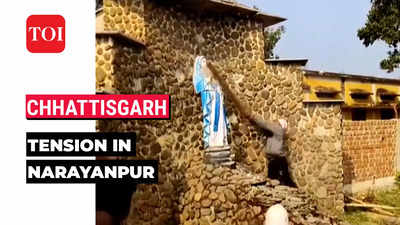 Chhattisgarh: Church vandalised during protest, SP injured in attack