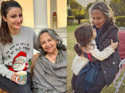 Sharmila Tagore rings in the new year with Soha Ali Khan, Kunal Kemmu, Inaaya - See cute pics inside