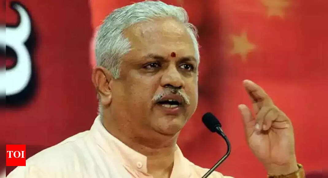 तेलंगाना हाईकोर्ट ने बीएल संतोष पर राज्य सरकार की अपील खारिज की |  हैदराबाद समाचार – टाइम्स ऑफ इंडिया