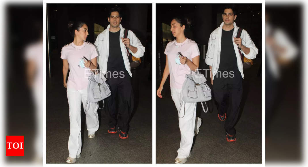 KiaraAdvani is back from #Turkey , clicked at the airport early morning  #ReelsWithManavManglani