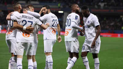Marseille beat Montpellier 2-1 to preserve top-three spot