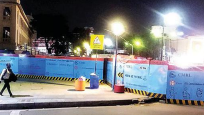 Metro mayhem: More barricades force pedestrians to take detour in Chennai's T Nagar
