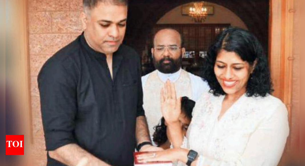 US county judge, Juli A Mathew, takes oath from hubby's Kerala home ...