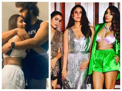 From hugging beau Arjun Kapoor to striking a stylish pose with Kareena Kapoor Khan, Malaika Arora summarises her 2022 in 60 photos - Watch