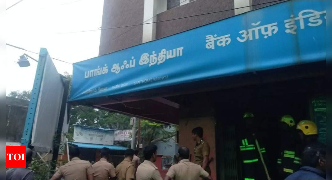 Chennai bank branch fire damages cabins, computers | Chennai News ...