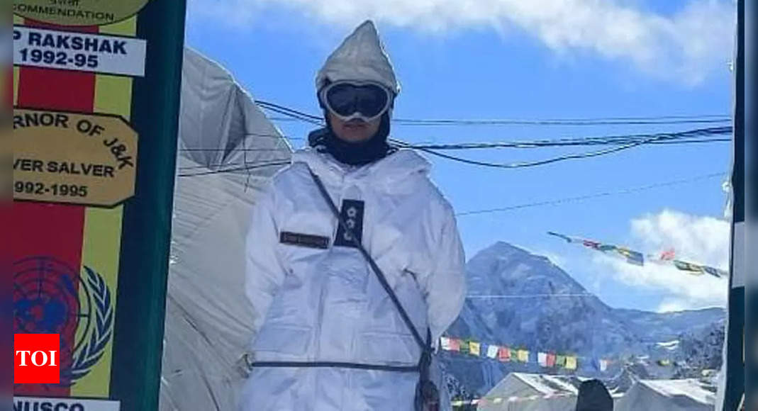 In a first, woman officer gets operationally deployed at the forbidding Siachen Glacier | India News – Times of India