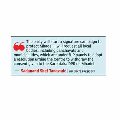To shore support for Mhadei, Tanavade urges local civic bodies to rally together