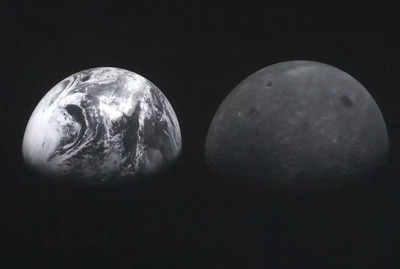 South Korea's lunar orbiter sends photos of Earth, Moon