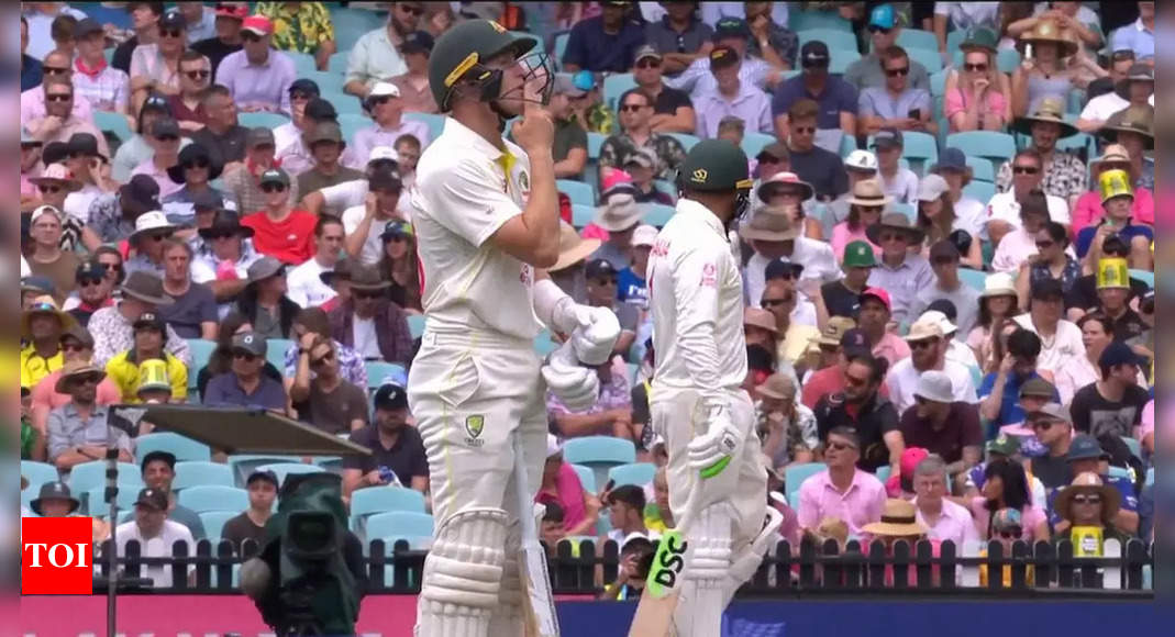 Watch: Marnus Labuschagne’s on-field cigarette signal leaves everyone puzzled | Cricket News – Times of India
