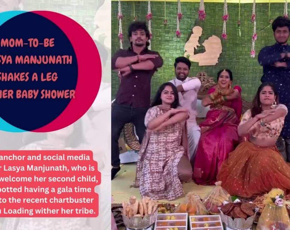 
Mom-to-be Lasya Manjunath shakes a leg in her baby shower
