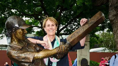 Statue of Australia's former women's captain Belinda Clark unveiled at Sydney Cricket Ground