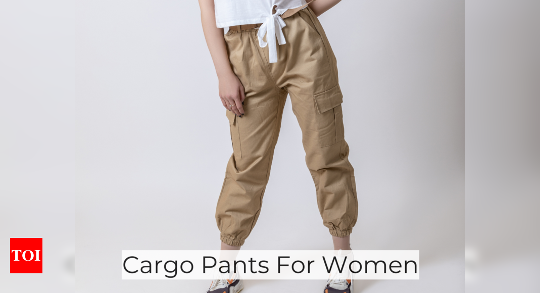 Women's High Waisted Multiple Pockets Wide Leg Casual Cargo Pants - Halara
