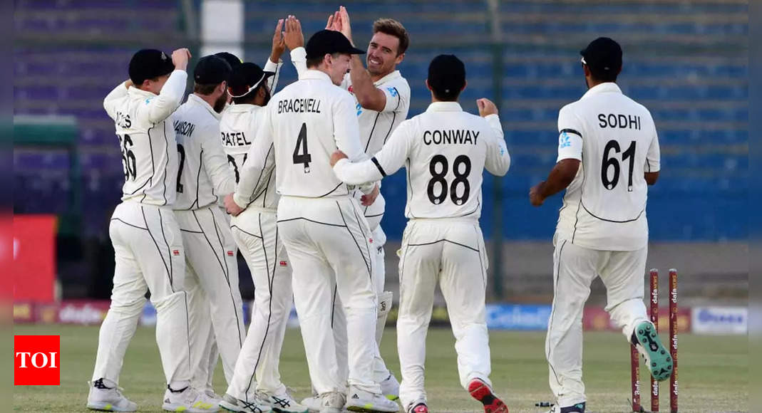 2nd Test: Late blows boost New Zealand’s victory hopes against Pakistan in Karachi | Cricket News – Times of India