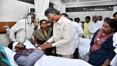 Chandrababu Naidu demands action againt Chittoor SP and Palamaner DSP for deteriorating law and order in Kuppam