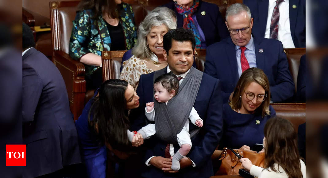 US House Speaker Election: US House Representatives take their babies to Congress as Speaker vote drags on | World News – Times of India