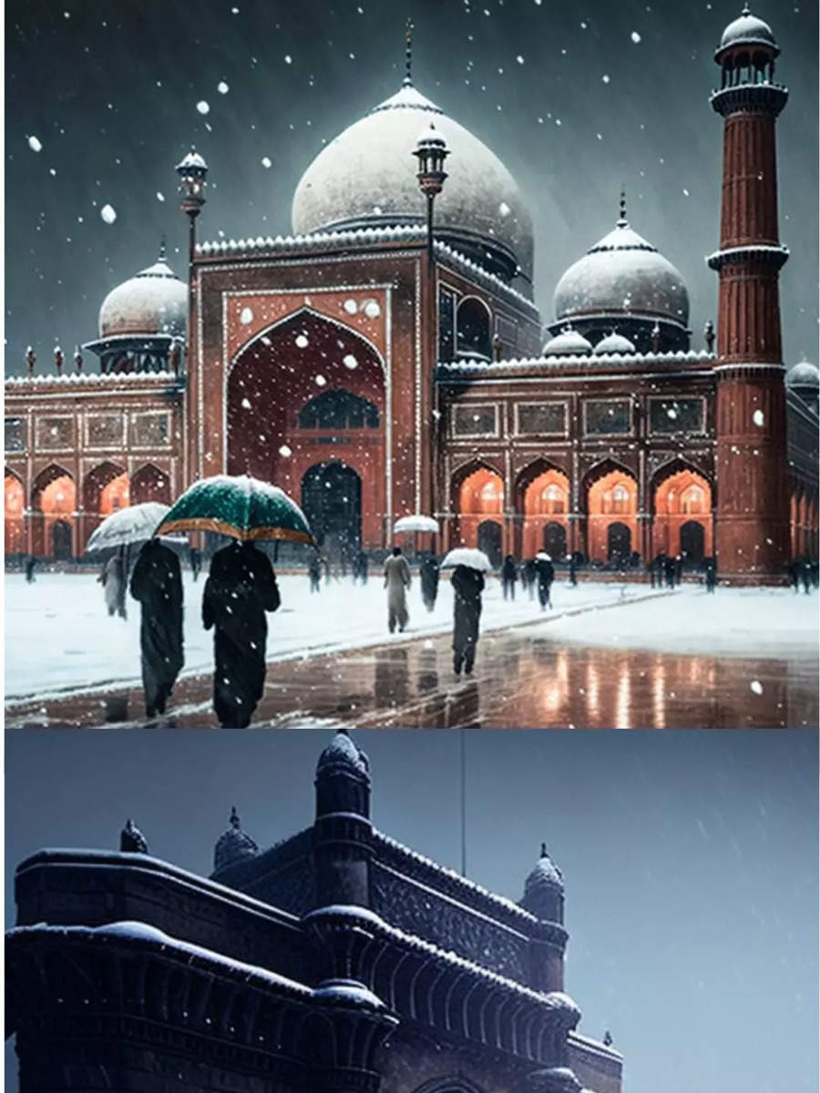 Here's how Delhi, Mumbai would look covered in snow Times of India