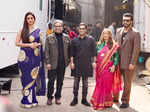 Arjun Kapoor, Tabu and Radhika Madan promote Kuttey in style