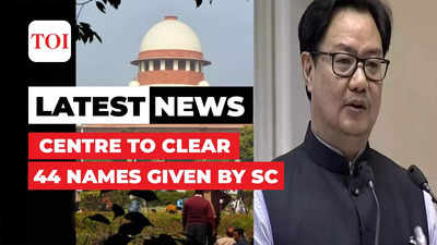 ‘Will send 44 judges' names in 3 days’: Centre to Supreme Court amid row