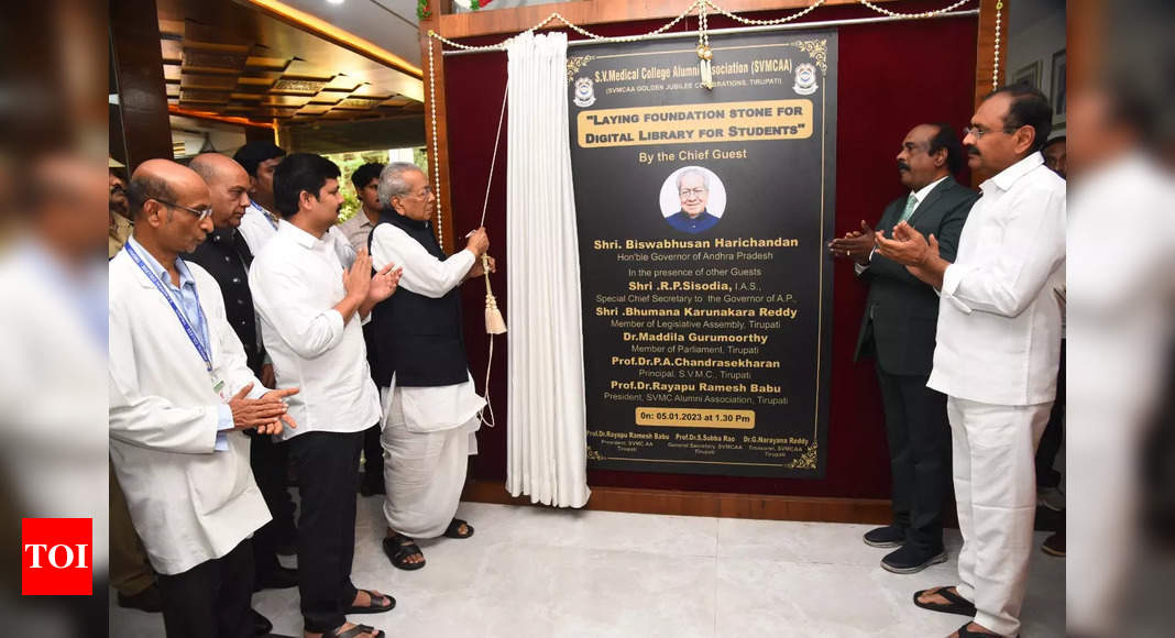 Governor inaugurates Sri Balaji medical college and hospital near Tirupati – Times of India