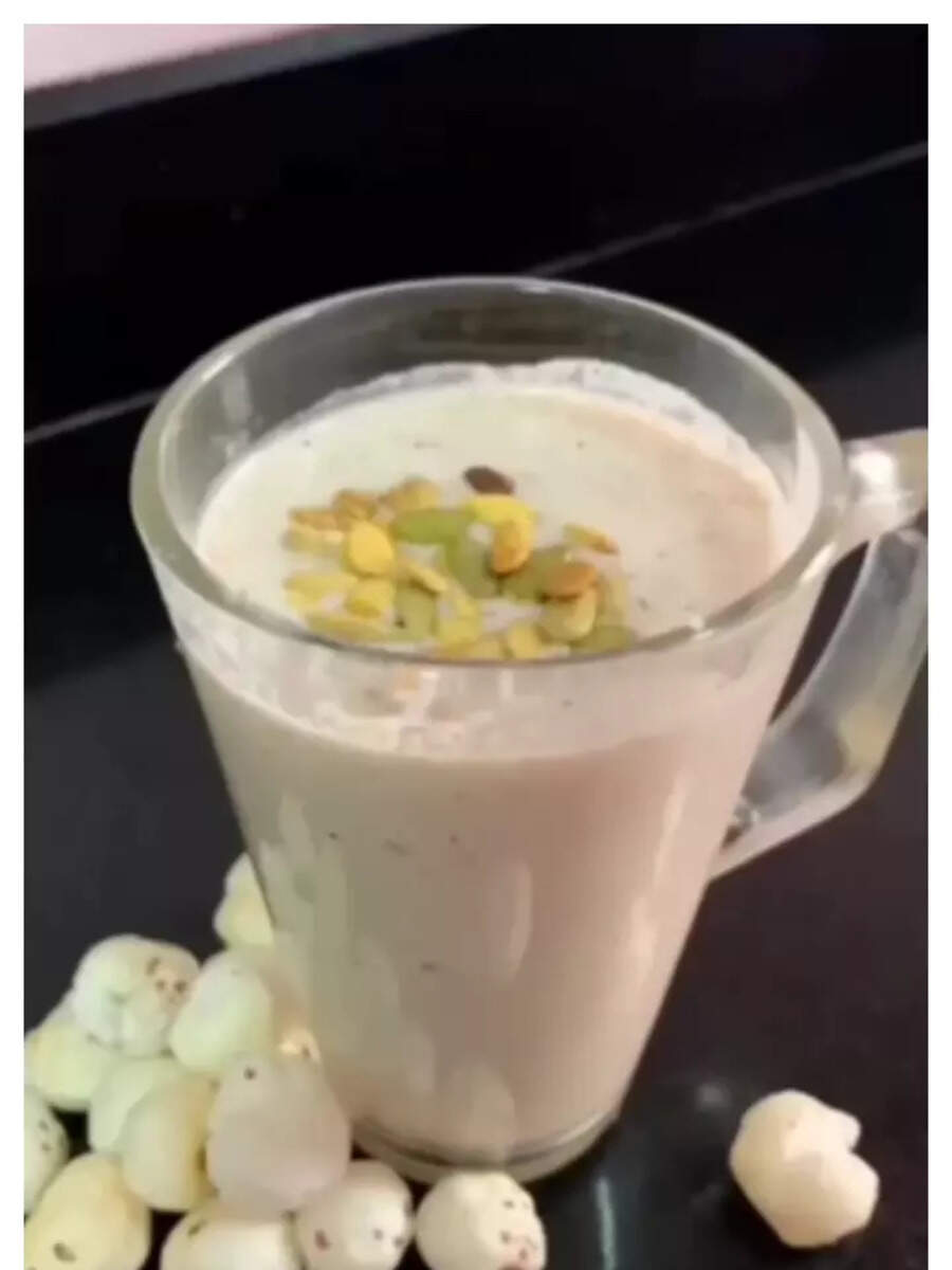 How to make Makhana Smoothie for weight loss Times of India