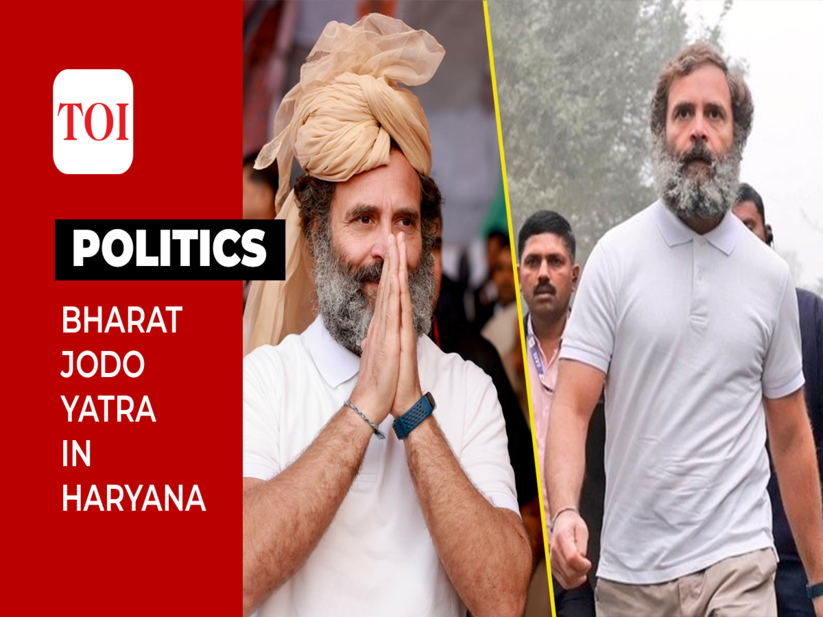 Bharat Jodo Yatra in Panipat: Rahul Gandhi holds rally at Huda ground,  attacks Modi govt's economic policies | News - Times of India Videos